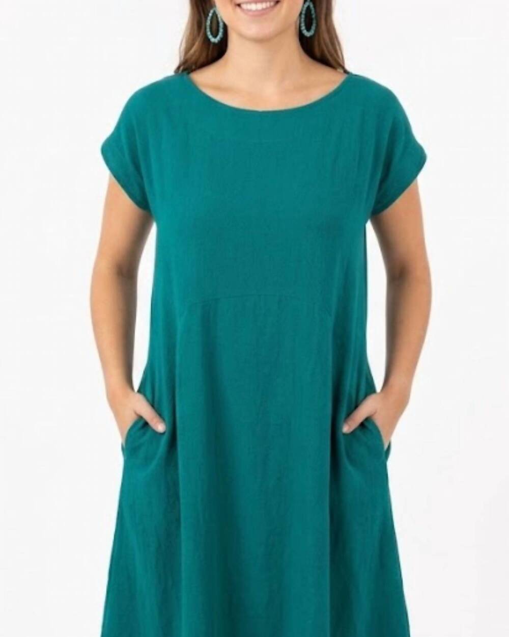 NEW DUNES abejaruco bubble dress in green - Picture 2 of 2